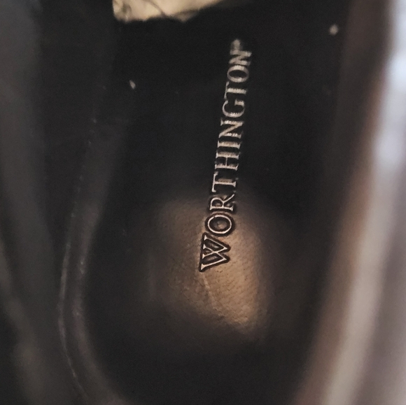 Worthington Black Leather Ankle Boots Women Size 8M - Picture 10 of 13